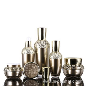 Luxurious acrylic cosmetic black bottle/jars with good price